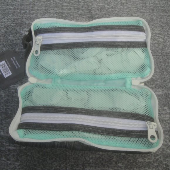 Porte Play Small Electronic and Beauty Organizer Gray Mint NEW with Tags - Picture 6 of 9